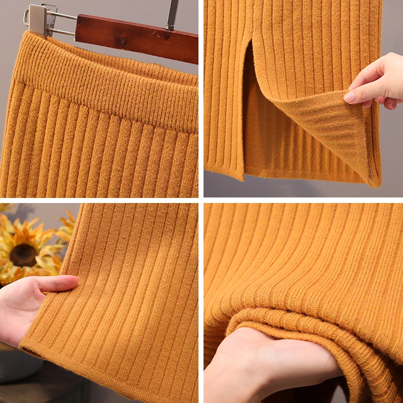 2020 Women Office Skirt Spring autumn Sexy Warm Knitted Black Pencil Skirts Ladies High Waist Elegant Long Skir Party Club Skirt 2020 Women Office Skirt Spring autumn Sexy Warm Knitted Black Pencil Skirts Ladies High Waist Elegant Long Skir Party Club Skirt