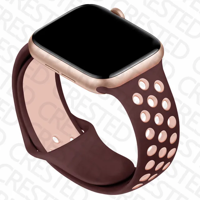 Silicone Strap For Apple Watch band 44mm 40mm iWatch 38mm 42mm Smartwatch watchband Bracelet Apple Watch 6 SE 5 4 3 Accessories Smokey Mauve 27