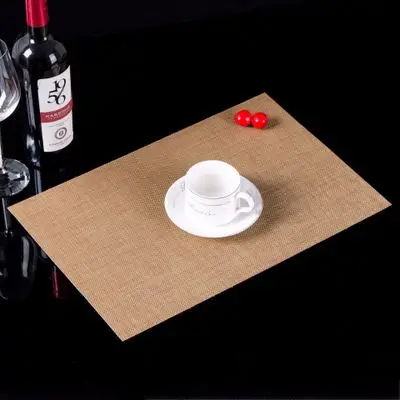 2PCS H 2 шт/лот бирдекели чашки Стенд горячий столик-мат колодки прямоугольные пластиковые салфетки под приборы набор coaster под стеклянная подставка под прибор коврики для горячей - Цвет: 2PCS H