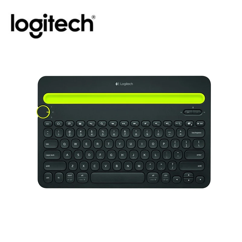 Многоуровневая bluetooth-клавиатура для мобильного телефона logitech K480, портативный держатель для телефона, мини-клавиатура для Windows MacOS, iOS, Android, накладки для телефонов