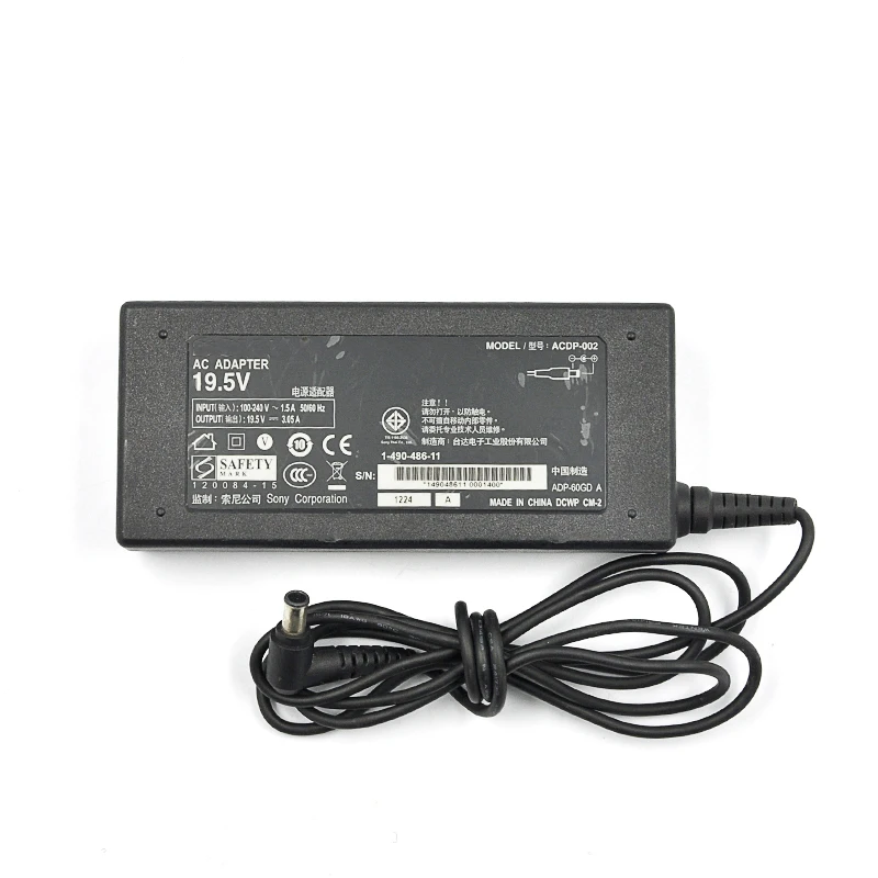 Используемый адаптер переменного тока ACDP-002 149048611 19,5 V 3.05A для sony KDL-32R433B KDL-42W650A KLV-32EX330 VPCEH38EC
