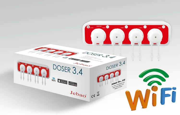 Jebao DOSER3.4 Новинка автоматическое дозирование насос JEBAO DP-2 DP-3 DP-3S DP-4 DP-4S DP-5 для коралловых рифов aqua риум на возраст 2, 3, 4, 5, напор насоса для морских aqua JEBAO DOSER3.4 DOSER2.4 DOSER-3.4 DOSER-2.4 DP-4 DP4 - Цвет: Jebao DOSER3.4