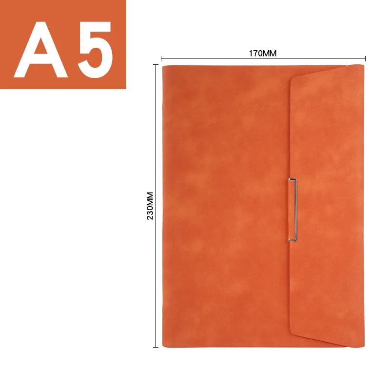 A5 Orange A5 B5 записная книжка со спиральными складками записная книжка бизнес Bullet Journal Line планировщик Органайзер для путешествий Снова в школу - Цвет: A5 Orange