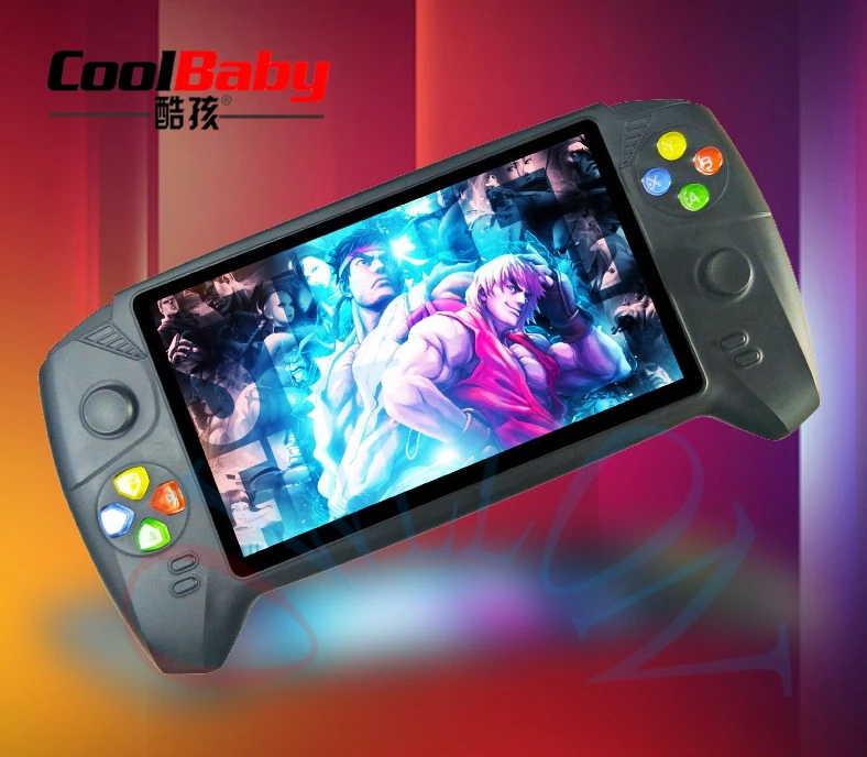CoolBaby портативный игровой плеер 7 дюймов экран двойной рокер Ретро Классический Видео игровой плеер для аркадной игровой консоли для GBA NES FC