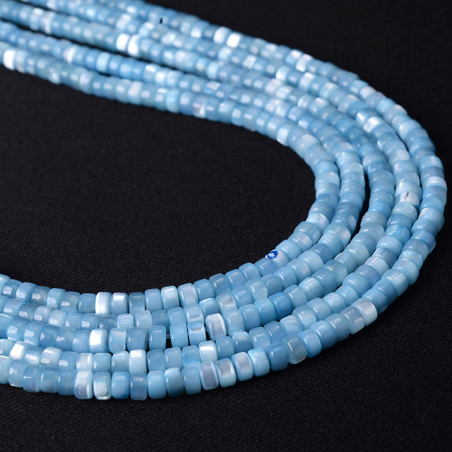 Natural Shell Beads 2x4mm Cylinder Loose Spacer Bead for Jewelry Making DIY Necklace Bracelet Earrings Charms 180pcs