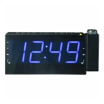 

1 set of Creative Durable Practical Useful Projection Clock Alarm Clock LED Clock Digital Alarm Clock for Desktop Office Home