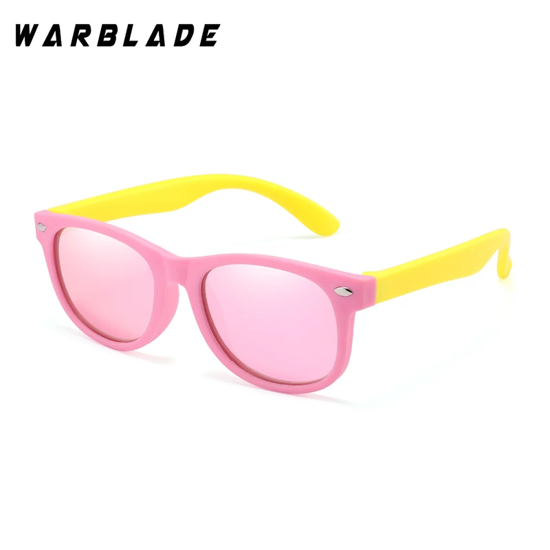 WarBLade детские солнцезащитные очки, Детские поляризованные линзы, очки для девочек и мальчиков, силиконовые детские зеркальные очки, подарок для ребенка, защитные очки UV400