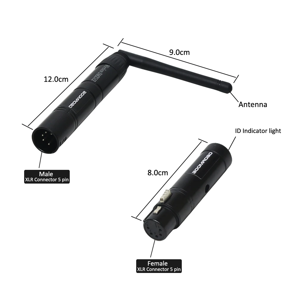 2.4G Wireless Transmitter Receiver DJ Lights 5Pins XLR DMX 512 Controller With USB Cable for Disco Laser Party Lights dmx controller dmx receiver