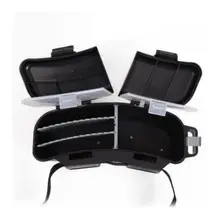 Водонепроницаемый коробка для рыболовной снасти приманки крючок-ложка катушки Чехол Открытый Рыбалка снасти Для Хранения Чехол портативный рыболовный поясной коробка