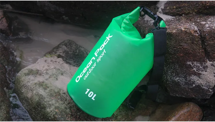 2L 5L 10L полупрозрачная водонепроницаемая сумка для хранения сухая сумка для плавания сумка для каноэ каяк Рафтинг Спорт на открытом воздухе кемпинг речной трекинг