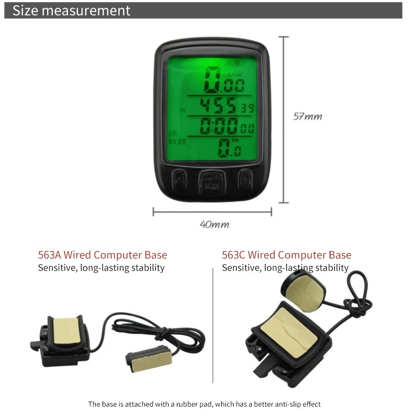 Compteur vélo - Ordinateur de vélo - LCD étanche - Odomètre Compteur vélo - Ordinateur de vélo - LCD étanche - Odomètre