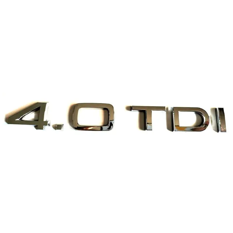 10pcsx3D пластиковые хромированные 4.0TDI автомобильные наклейки эмблемы Значки Эмблемы эмблемы