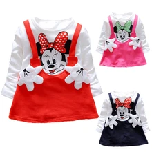 Платье для маленьких девочек осенне-зимнее теплое рождественское платье с рисунком для девочек трикотажная одежда с круглым вырезом для девочек