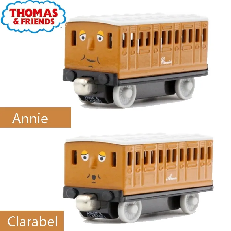 Оригинальный поезд Томаса и его друзья модель Annie Clarabel металлический пластик