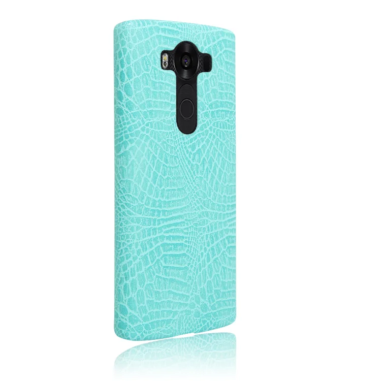 10 шт./лот Аллигатор крокодиловой кожи чехол для телефона для LG V10/K10 LV5/K10/Beello2/Spirit/Magna G4mini/X стиль/класс - Цвет: Зеленый