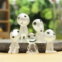 5 pçs luminosa árvore elfos brinquedo dos desenhos animados princesa figura brilho no escuro brinquedos crianças presente de natal acender brinquedos da novidade