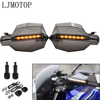 

Universal Motorcycle Hand Guards with LED Turn Signal Light Protectors For Yamaha TDM 900 XSR 900 MT125 MT01 MT03 MT25 YBR 125