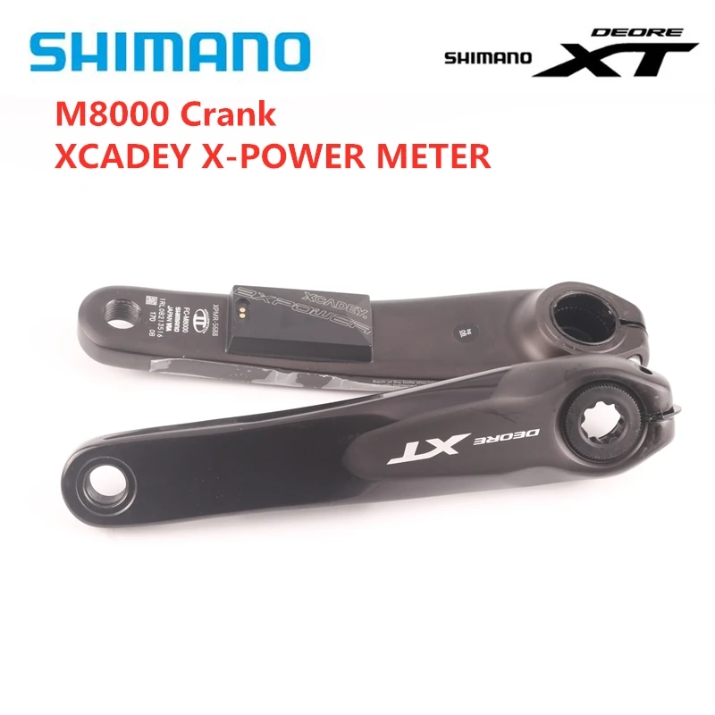 SHIMANO Deore XT M8000 POWER Crankset 170mm 175mm XCADEY X-POWER METER Crank MTB Left Crank GPS Support ANT+ Bluetooth Free Ship