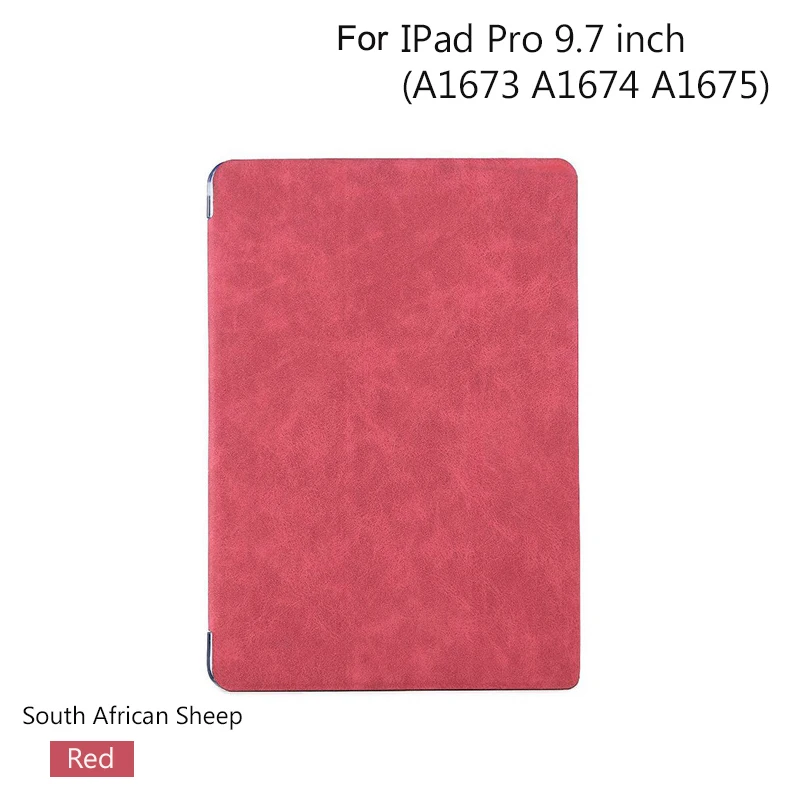 XMXCZKJ для iPad 9,7 Чехол для iPad Pro 9,7 чехол Pro12.9 поколение Funda для iPad Pro 10,5 кожаный смарт-чехол - Цвет: RedForIPadPro9.7