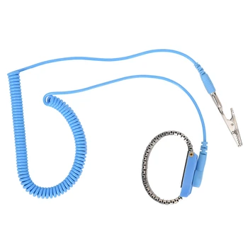 

Portable Anti-Static Smart Wristband Bracelet Adjustable ESD Grounding Electrostatic Discharge Antistatic Wrist Strap​​ Set