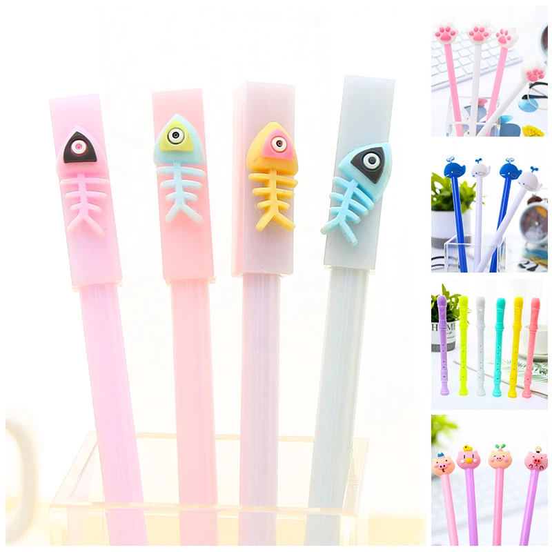 Креативная забавная гелевая ручка с милыми кошачьими лапками и Китом товары для