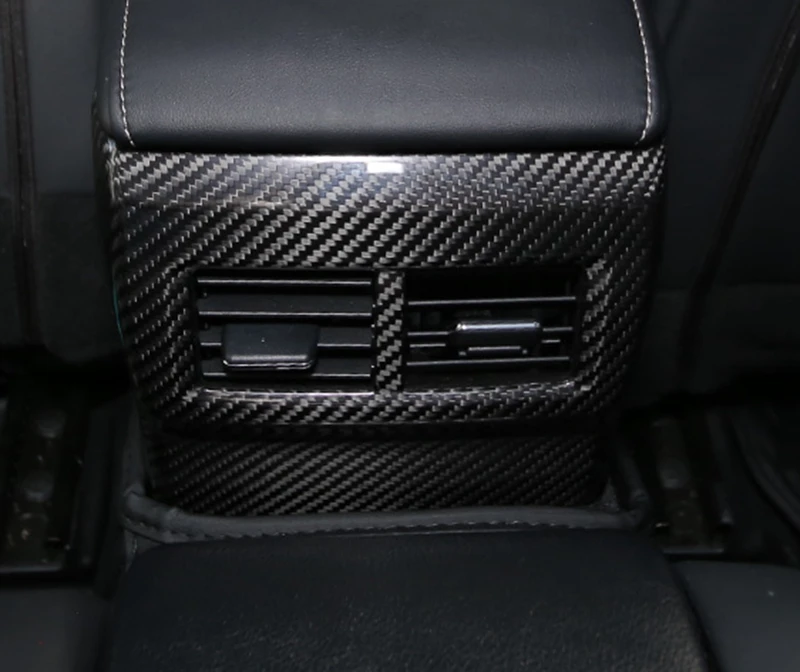 Карбоновое волокно заднее сиденье A/C вентиляционная крышка Рамка для- Lexus CT200h