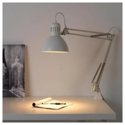 White5WIKEAlightbulb Рабочая лампа, складывающаяся лампа, лампа для учебы, лампа для работы в офисе, лампа для чтения, алюминиевая лампа, лампе, лампа, абажур - Цвет корпуса: White5WIKEAlightbulb