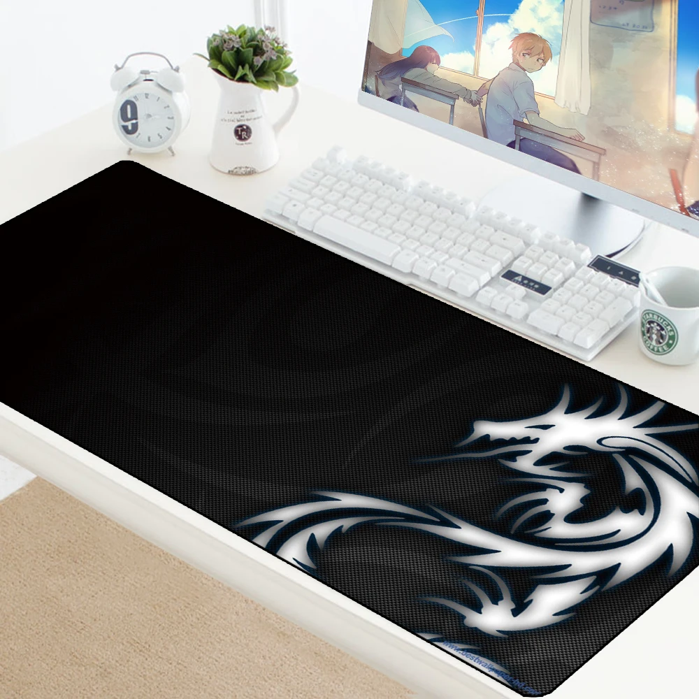 Dragon Large Xl Mouse Mat Rubber Gamer Gaming Pad Long Keyboard Desk Carpet Mousepad Pc Game