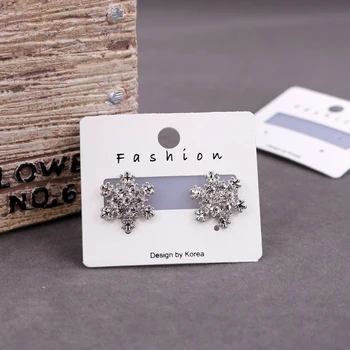 

New 500Pcs/lot 4.5*3.8cm White Paper Jewelry Cards Stud Earrings Display PVC Packing Cards Custom LOGO Cost Extra Wholesale