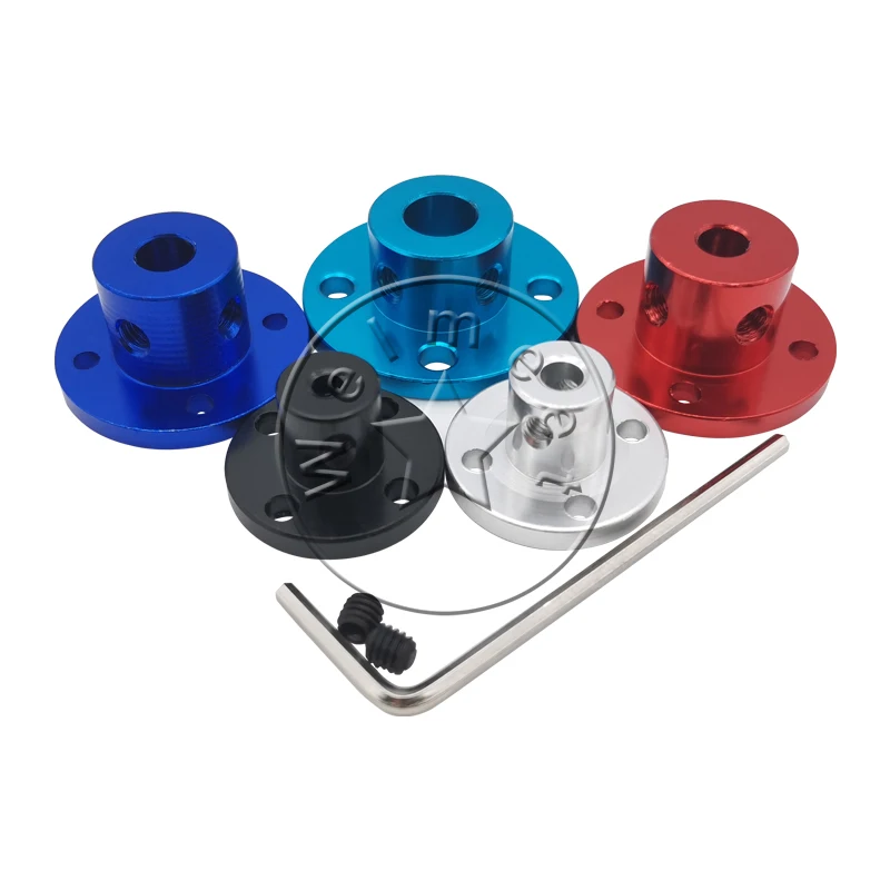 3mm/4mm/5mm/6mm/8mm Aluminum Alloy Rigid Flange Coupling Motor Guide Shaft Coupler Motor Connector#CWF
