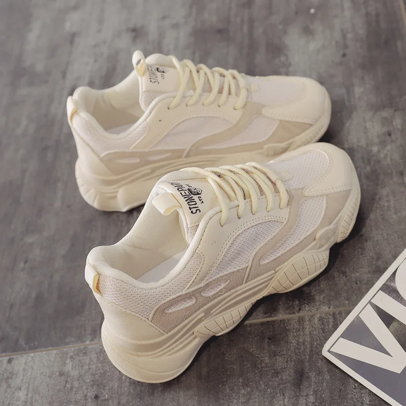 

Athletic Shoes Women's 2019 Dad Students Versatile Breathable Autumn Shoes Women's Korean-style New Style Extra High Whole Trans