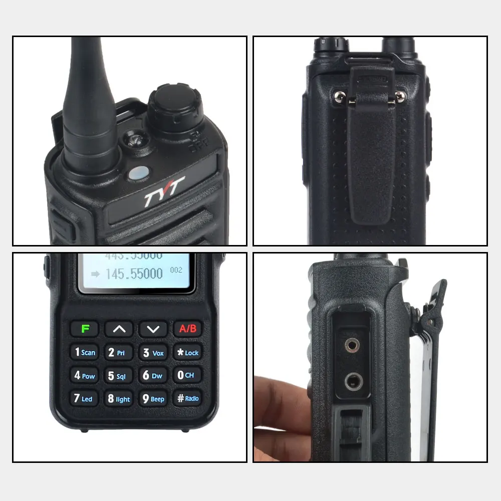 TYT TH-UV88 VOX dual band walkie talkie VHF 136-174MHz & UHF 400-480MHz 5W 200CH Scrambler Portable Two way radio TYT FM Radio