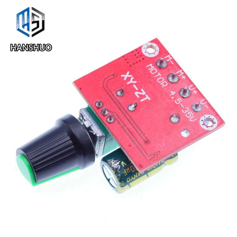 Mini 5A 90W PWM 12V DC Motor Speed Controller Module DC-DC 4.5V-35V Adjustable Speed Regulator Control Governor Switch 24V