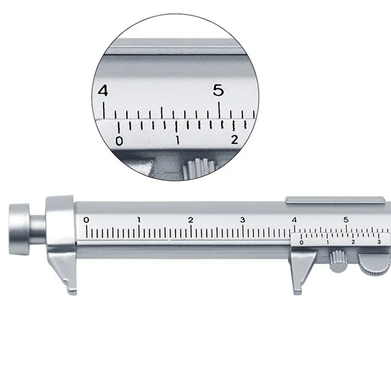 다기능 1.0mm 팁 젤 잉크 펜 버니어 캘리퍼스 롤러 볼펜, 도매, 블루 블랙 잉크 볼펜, 3 개/5 개