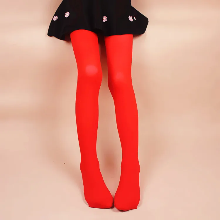 tights Summer Spring Candy Color Kids Pantyhose Ballet Dance Tights for Girls Stocking Children Velvet Solid White Pantyhose