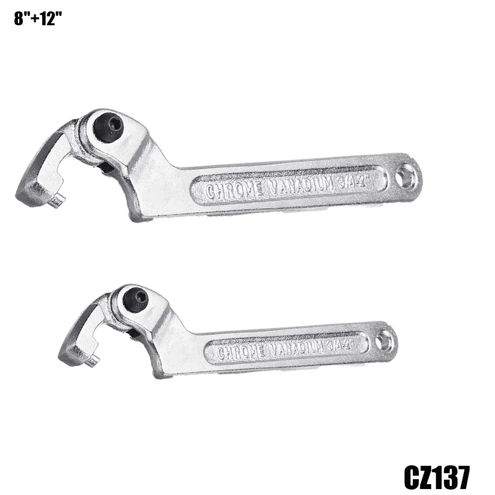 CZ137 1 компл. Регулируемый гаечный ключ типа C с круглой головкой Гаечные ключи Болты Ручной инструмент 19-51 мм 32-76 мм 51-120 мм 115-170 мм со шкалой - Цвет: CZ137