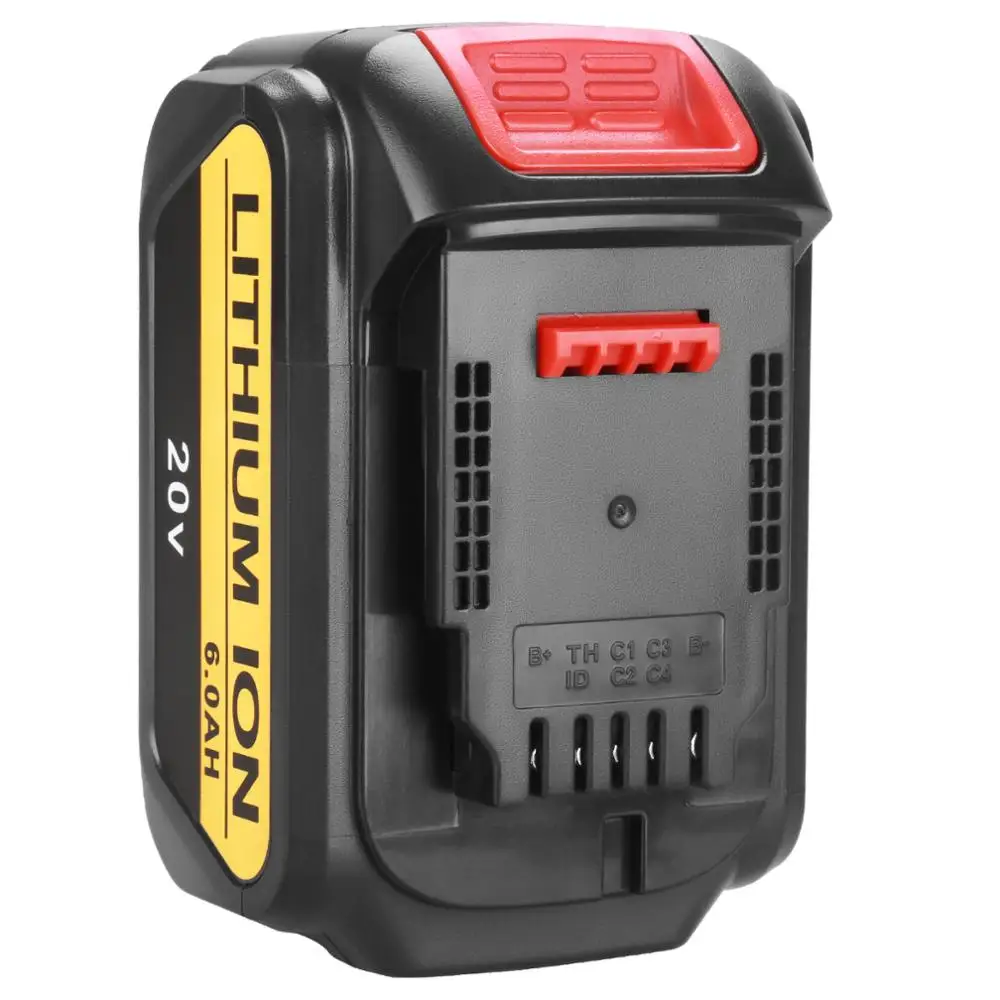 1 шт. 20 в 6000 мАч для DeWalt DCB200 MAX перезаряжаемые электроинструменты Замена батареи DCB181 DCB182 DCB204 DCB101 DCF885