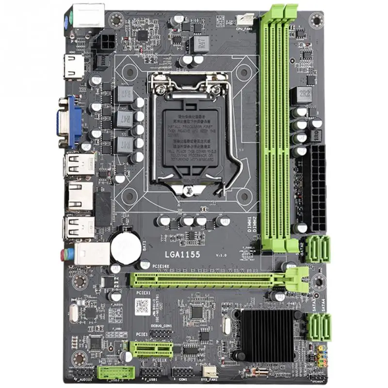 

Brand New Motherboard LGA 1155 H61 Chipset For Inter DDR3 32G Memory SATA 3.0 LGA1155 Computer Mainboard I3 I5 I7 Xeon Pentium