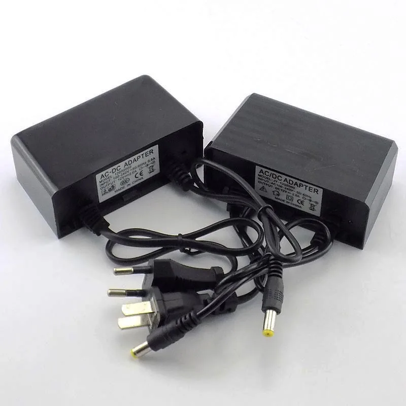 Водонепроницаемый на открытом воздухе AC/DC Питание 12V 2A 2000ma 100-240V ЕС вилка Мощность адаптер Зарядное устройство для видеонаблюдения Камера Светодиодные ленты светильник O21