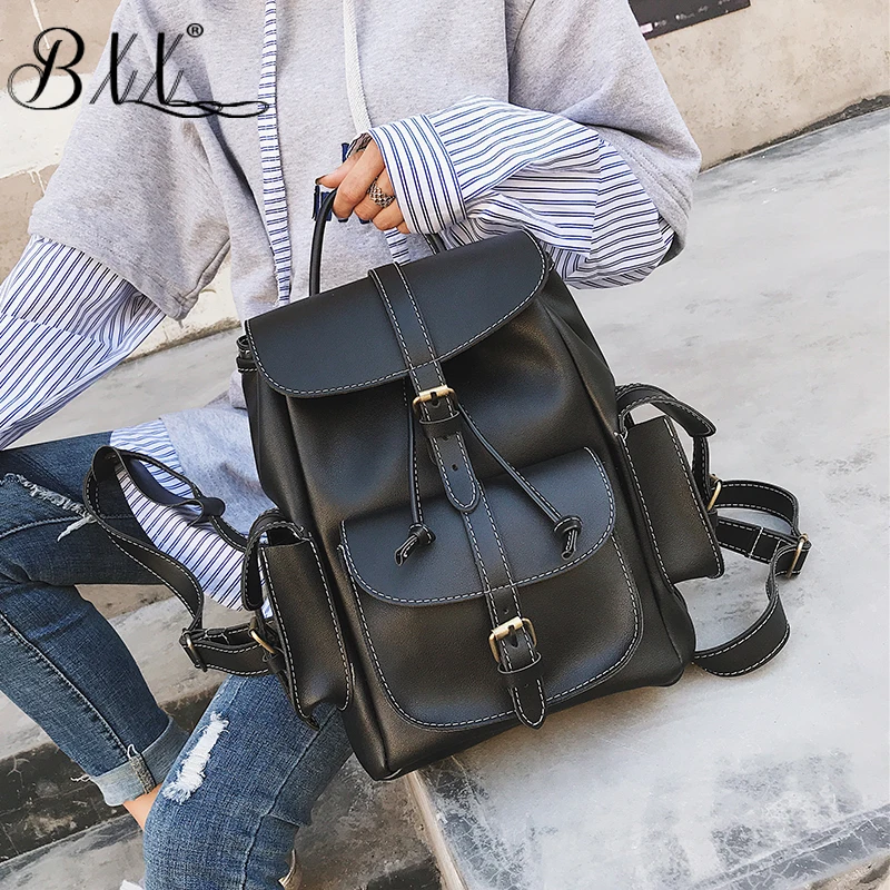 BXX Sac/2019 модный роскошный женский дизайнерский однотонный Рюкзак Студенческая