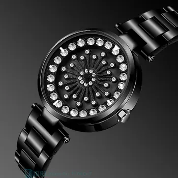 

SANDA Wrist Watch Women Watches Ladies Luxury Brand Wristwatch Stainless Steel Female Quartz Watch For Women Clock Rotating Hour