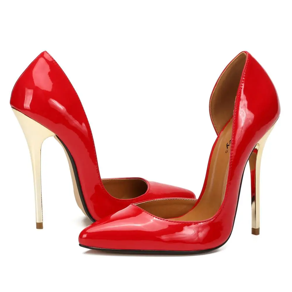 SDTRFT/ г. Большие размеры: 40-44, 45, 46, 47, 48, 49, красные, черные пикантные босоножки на тонком каблуке 14 см замшевые туфли-лодочки для ночного клуба, женская свадебная обувь