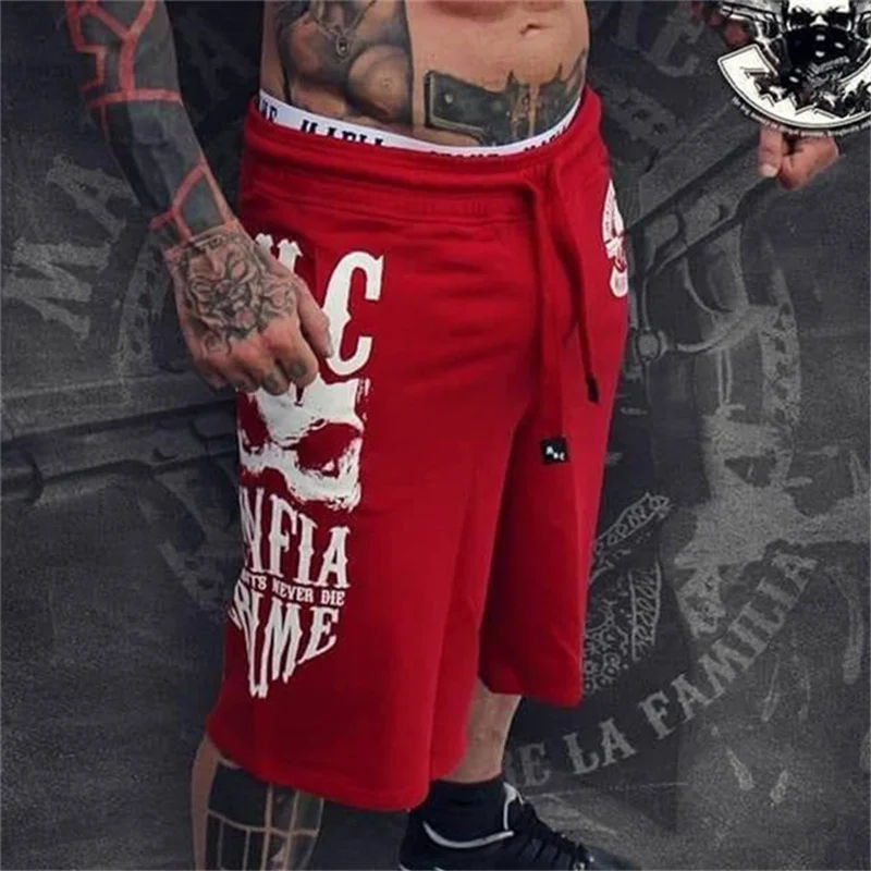 Summer new Hot cargo fitness men shorts fashion Casual Calf-Length Sweatpants male Joggers Workout Cotton Brand Short Trousers