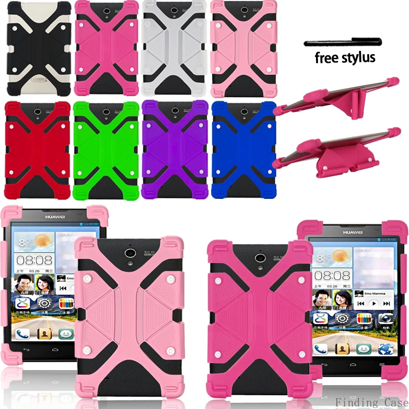 

Case For Huawei MediaPad T5 10 / MatePad 10.8" Shockproof Soft Silicone Stand Back Cover Protective Case + Free Stylus