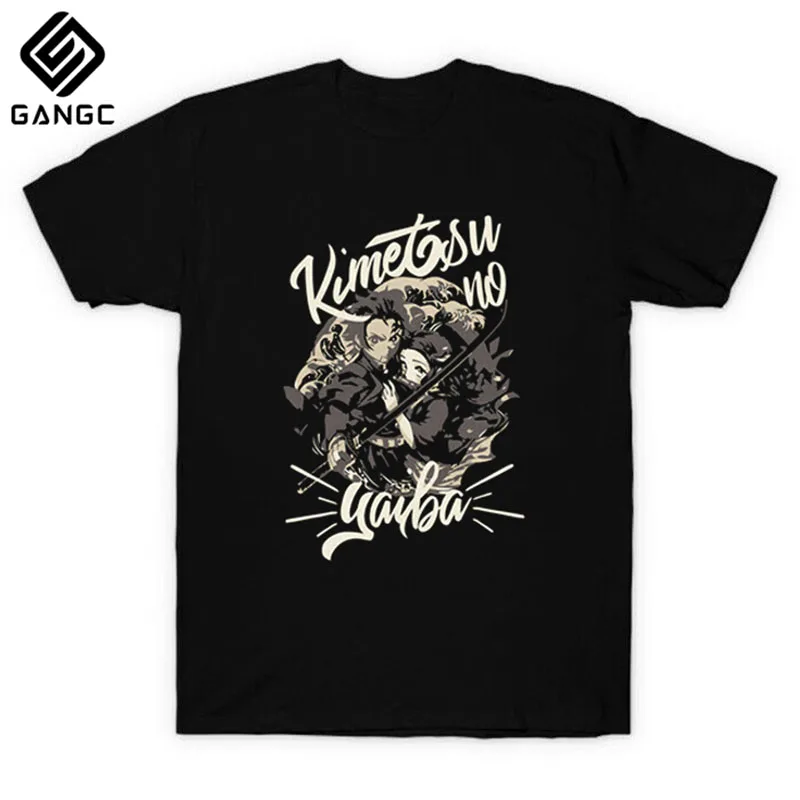

Men Demon Slayer Funny Cartoon T-shirt Demon Blame Fashion Tshirt Hip Hop Top Tees Kimetsu No Yaiba Japanese Anime T Shirt