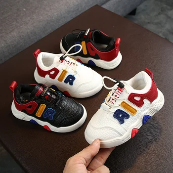 

2019 Casual Boys Girls Fashion Sneakers Baby/Toddler/Little Kids Leather Trainers Children School Sport Shoes Soft Running Shoes