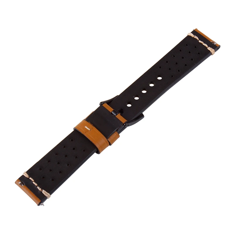 Watch Band Strap Pin Buckled Leather Wristwatch Bands Replacement Accessories With Spring Bar Watch Straps 18mm 20mm 22mm 24mm