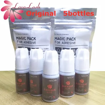 

5Bottles NEICHA Black Glue Mega Bonding For Eyelash Extensions Korea original lashes glue 5ml Fast Drying Lower Irritation