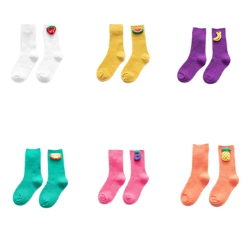 

Children's Socks Cute Jewelry Baby Double Needles in Tube Socks Girls Cute Student Socks