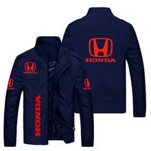 Honda Men's Jacket 2021 new Honda Car Red Logo Print Jacket Casual Windbreaker Motorcycle Bike Jacket Men Autumn Jacket Coats